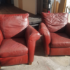 Red Leather Chair - Image 3
